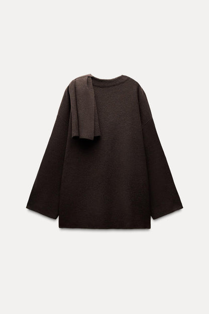 Elegant mjuk capejacka för damer