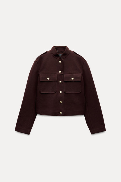 Carter Burgundy Jacket