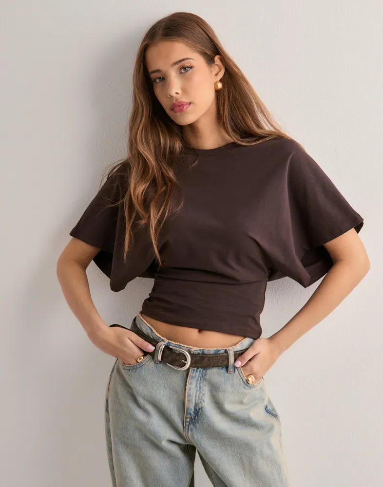 Amaya - T-shirt med vida ärmar
