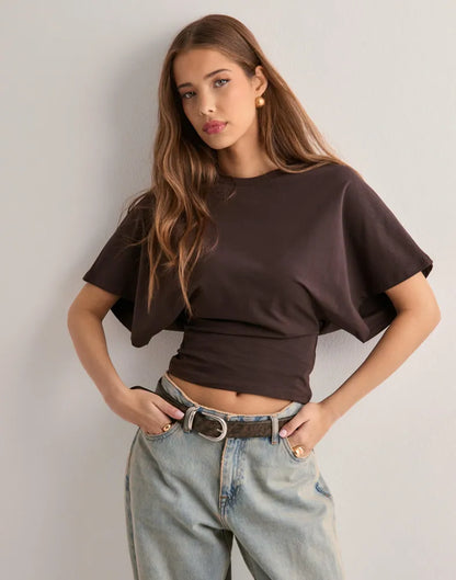 Amaya - T-shirt med vida ärmar