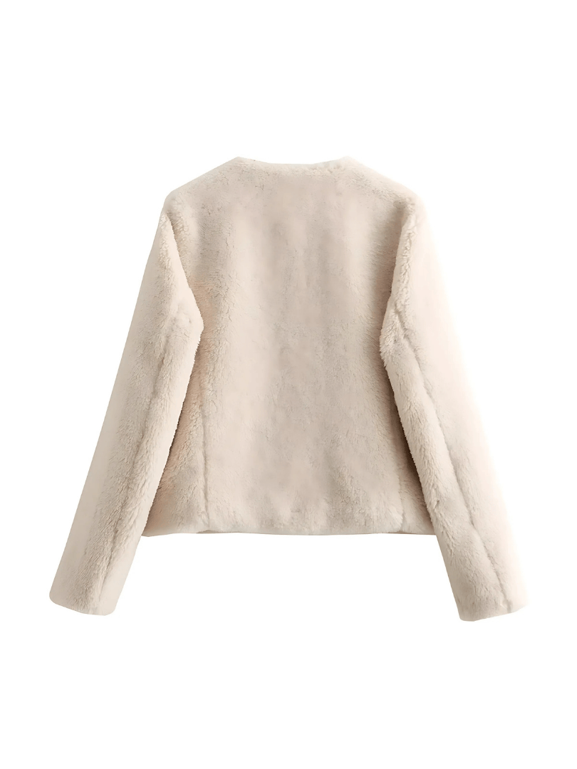 Jacka i lyxig shearling