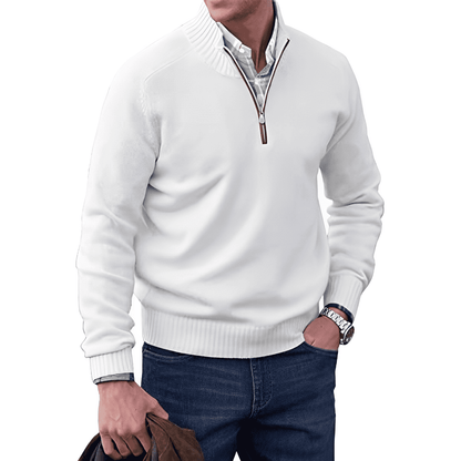 IKON™ - Kashmir look tröja med dragkedja