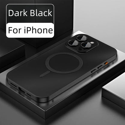 Enkel magnetisk mobilskal i metall för iPhone