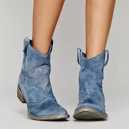 Destiny™ - Stilfulla Vintage Cowboy Ankelboots