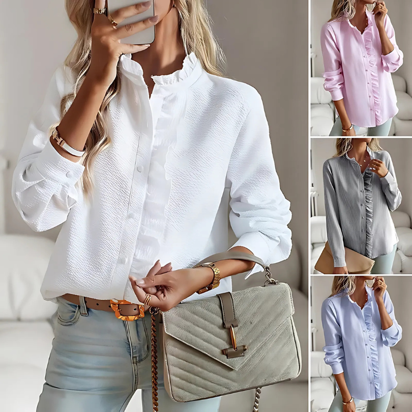 Isolde™ – Elegant blus med romantiska detaljer