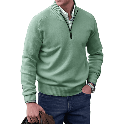 IKON™ - Kashmir look tröja med dragkedja