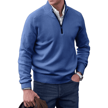 IKON™ - Kashmir look tröja med dragkedja
