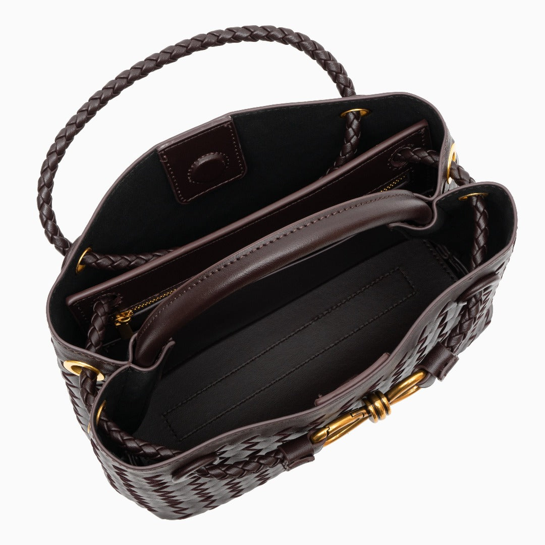 Burgani - Vävd Crossbody-Väska