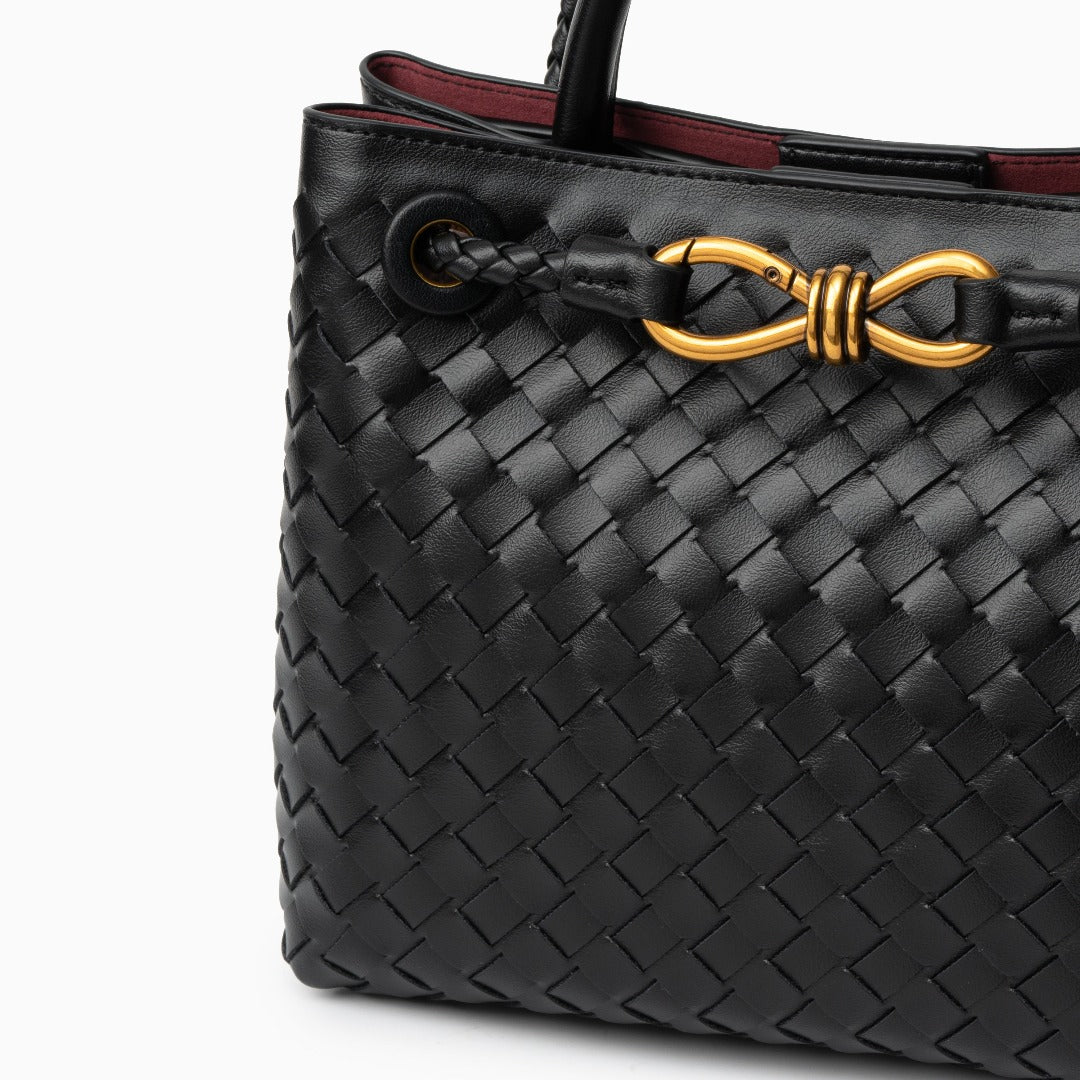 Burgani - Vävd Crossbody-Väska