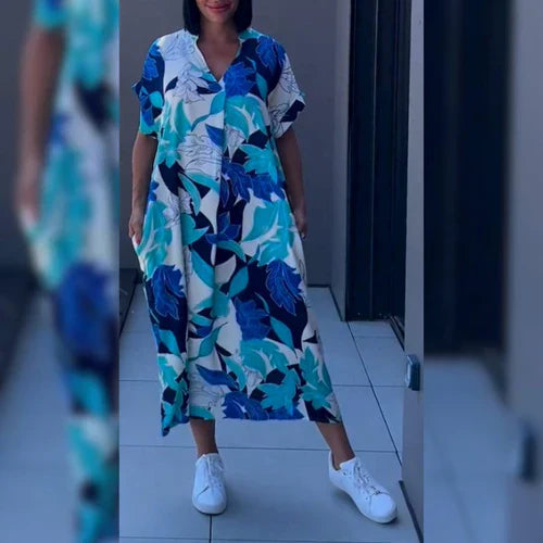 Elena™ – Elegant Blommig Klänning