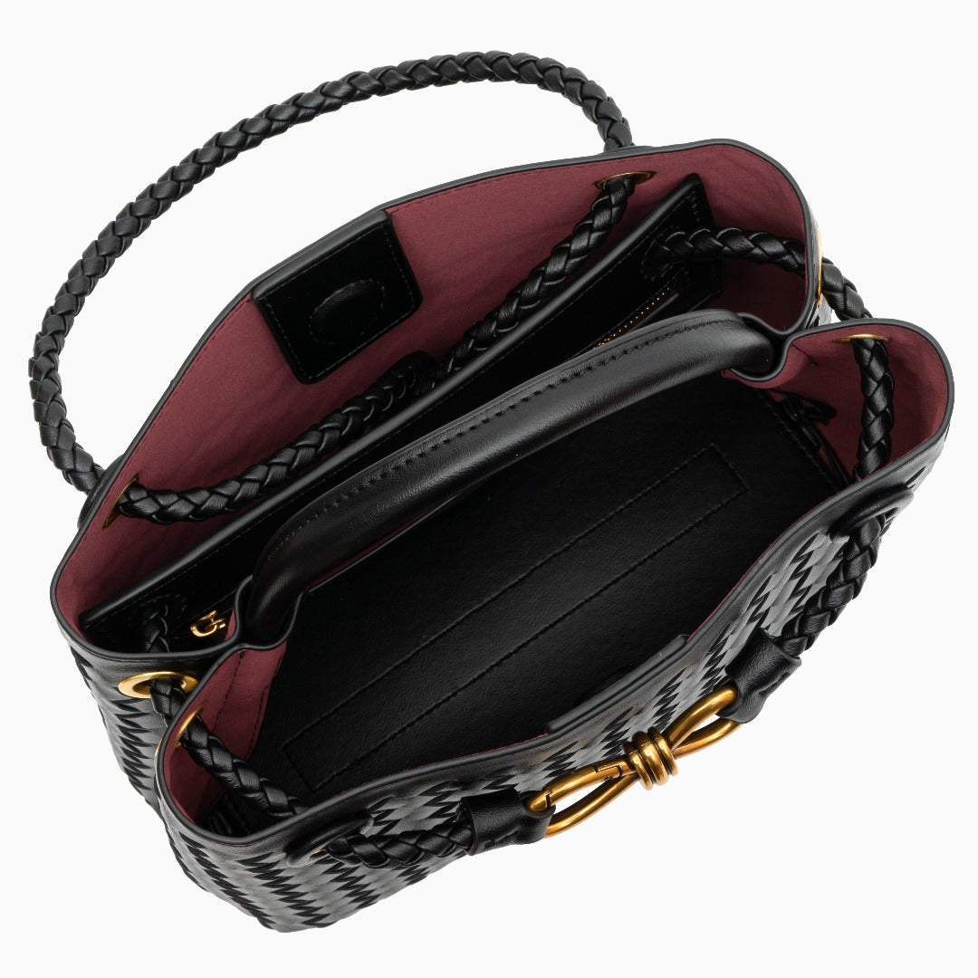 Burgani - Vävd Crossbody-Väska