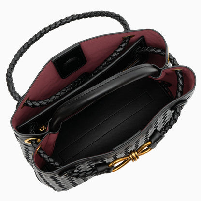 Burgani - Vävd Crossbody-Väska