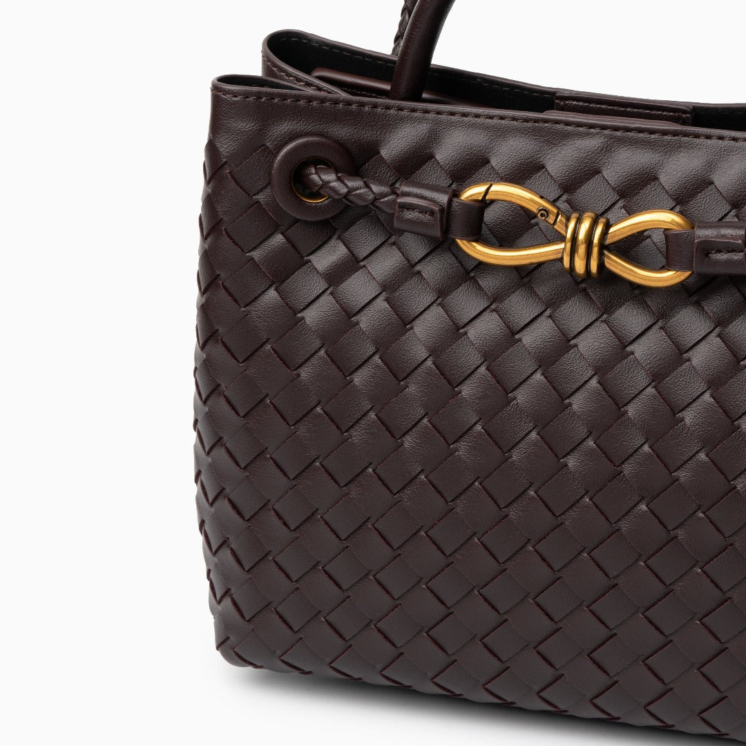 Burgani - Vävd Crossbody-Väska