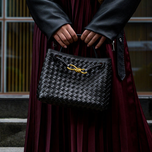 Burgani - Vävd Crossbody-Väska
