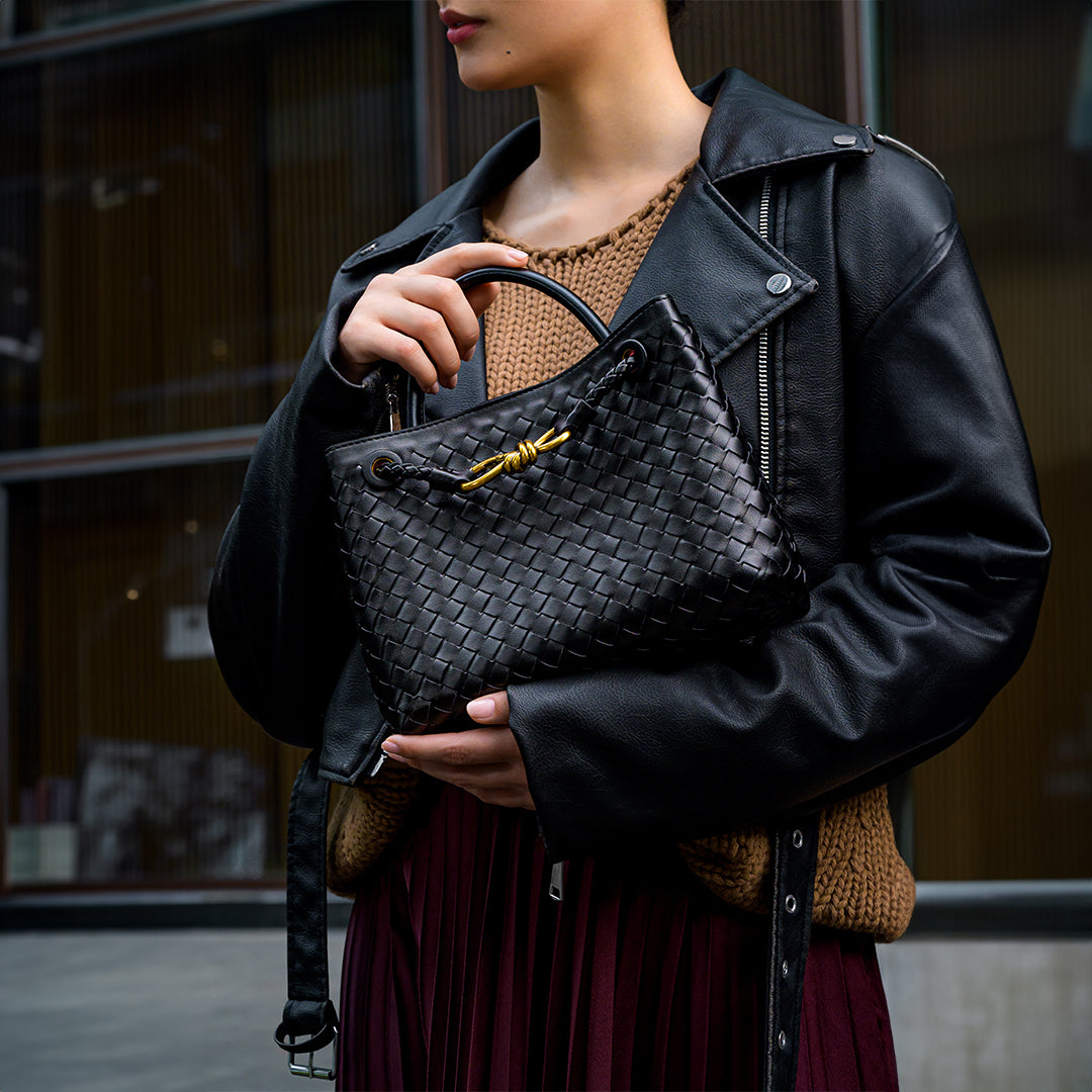 Burgani - Vävd Crossbody-Väska