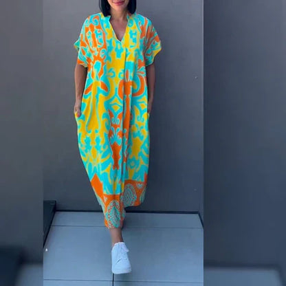 Elena™ – Elegant Blommig Klänning