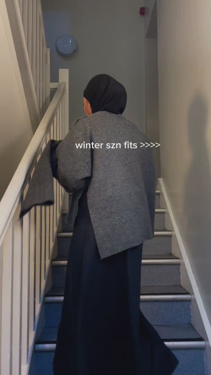 Elegant mjuk capejacka för damer